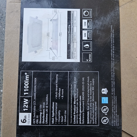 White LED Ceiling Light Fixture - Picture 4 of 4